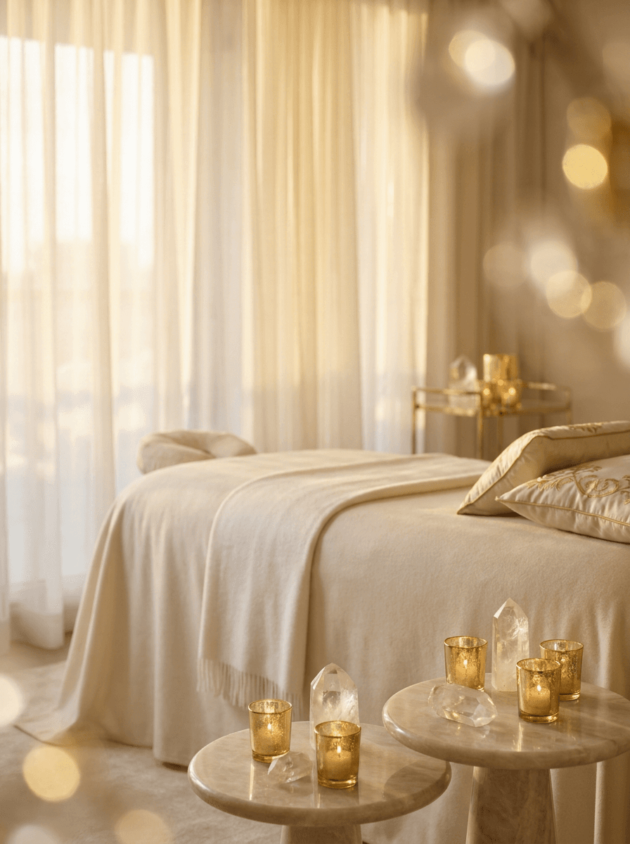 Awaken with Anisoara — ett fridfullt healingrum badat i gyllene morgonljus